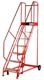 High level mobile safety steps for warehouse racking stock and stock checking